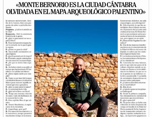 Entrevista: “MONTE BERNORIO ES LA CIUDAD CÁNTABRA OLVIDADA EN EL MAPA ARQUEOLÓGICO PALENTINO”